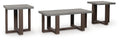 Dynnford Occasional Table Set (3/CN) - Gray/Brown