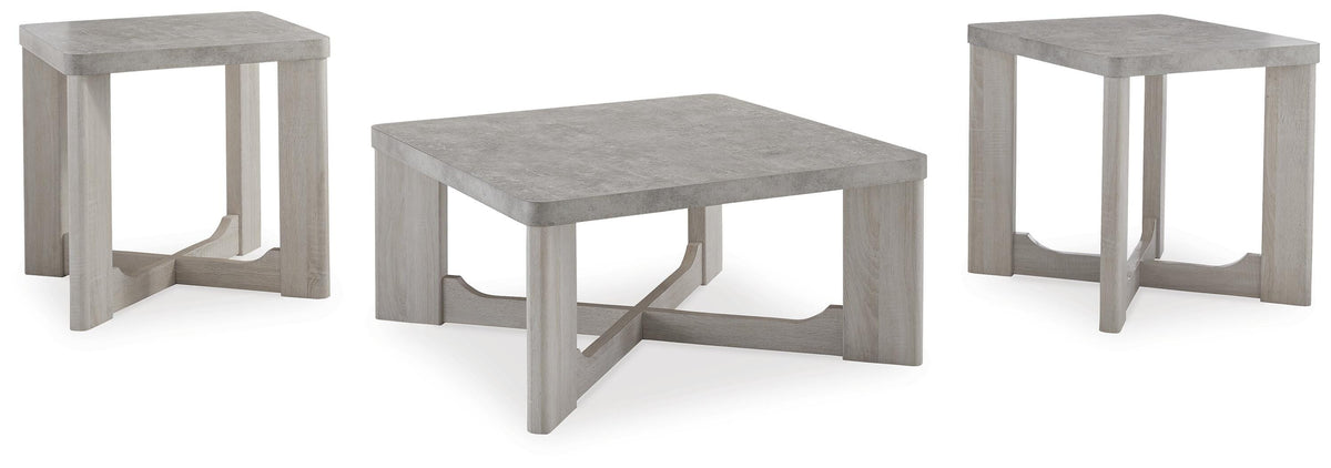 Garnilly Occasional Table Set (3/CN) - Whitewash