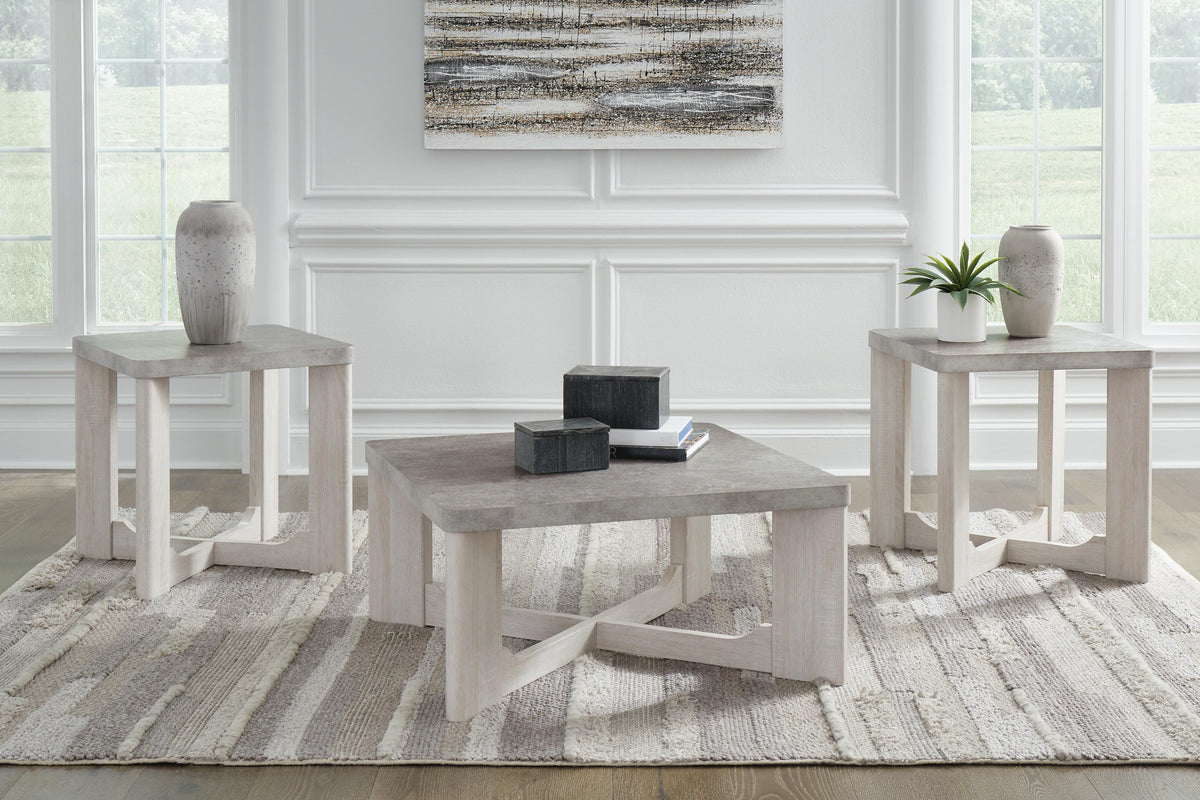 Garnilly Occasional Table Set (3/CN) - Whitewash