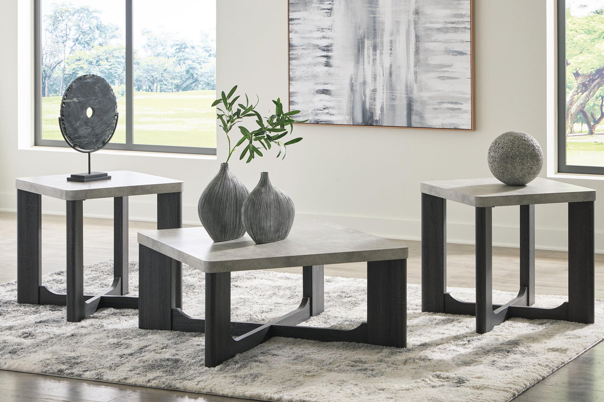 Sharstorm Occasional Table Set (3/CN) - Two-tone Gray
