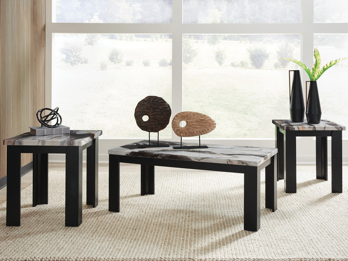 Jazmore Occasional Table Set (3/CN) - Dark Brown