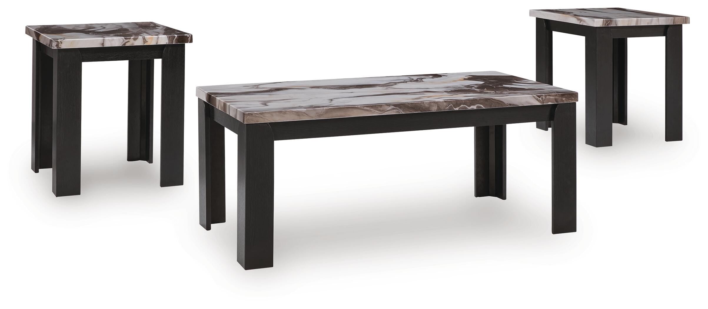 Jazmore Occasional Table Set (3/CN) - Dark Brown