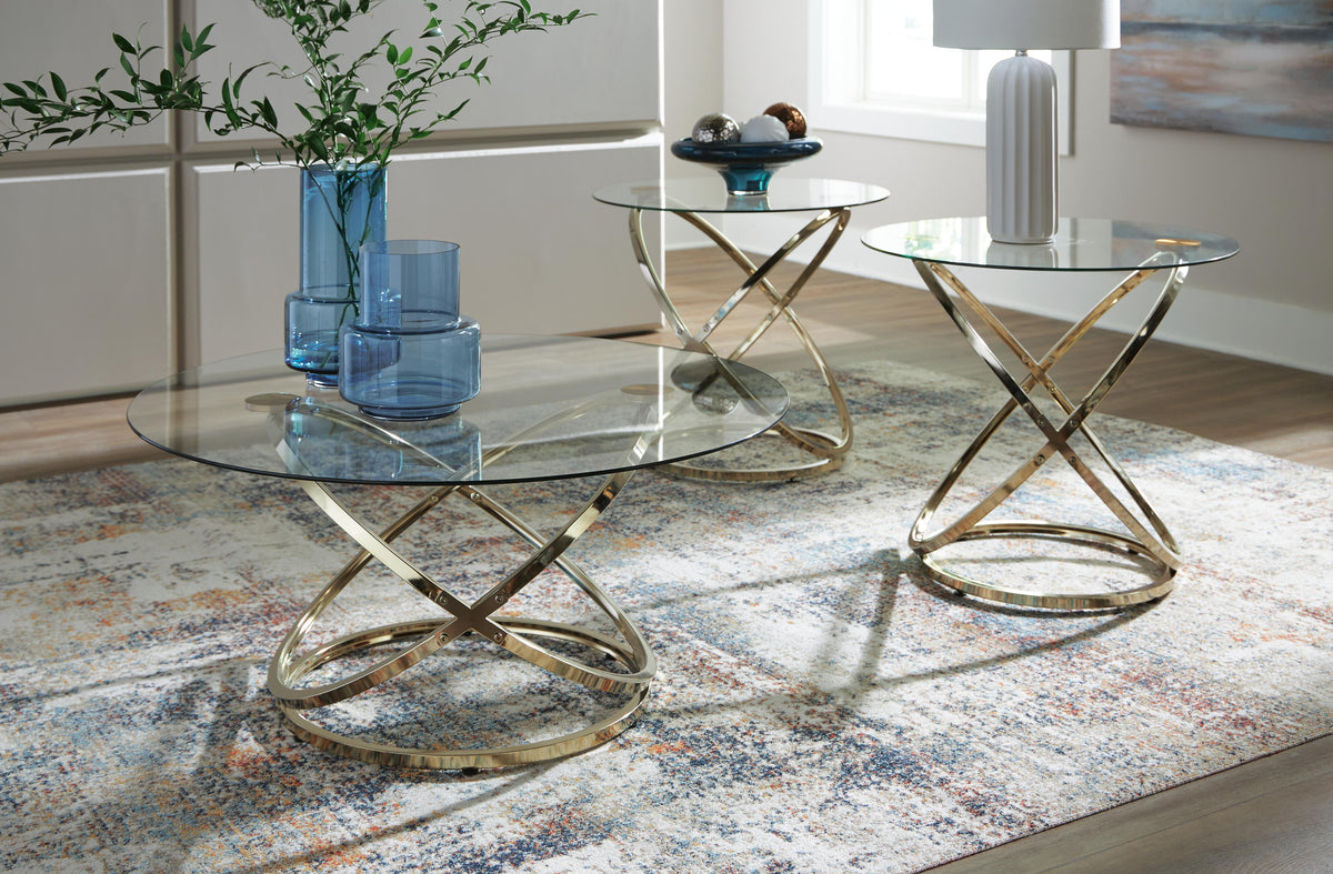 Crimonti Occasional Table Set (3/CN) - Champagne