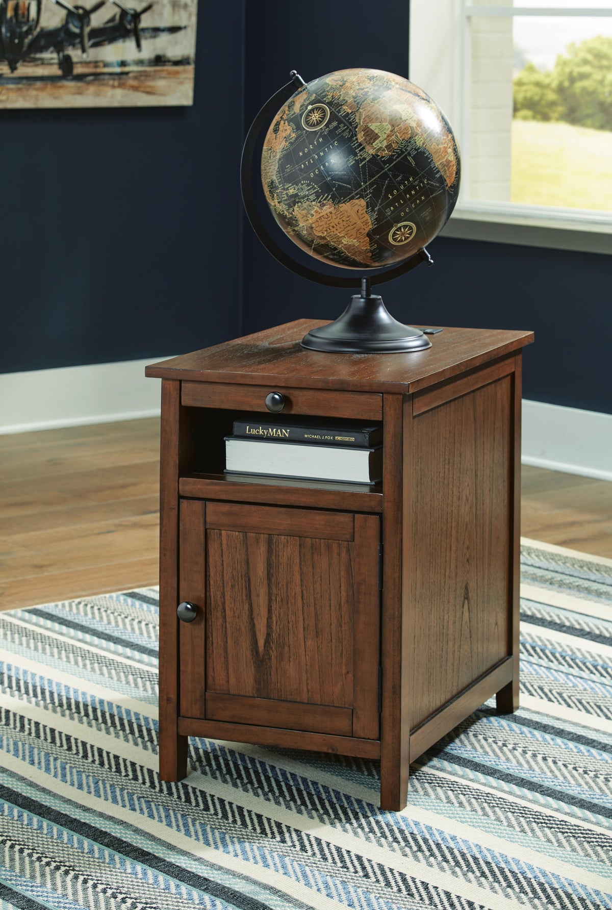 Treytown Chair Side End Table - Brown