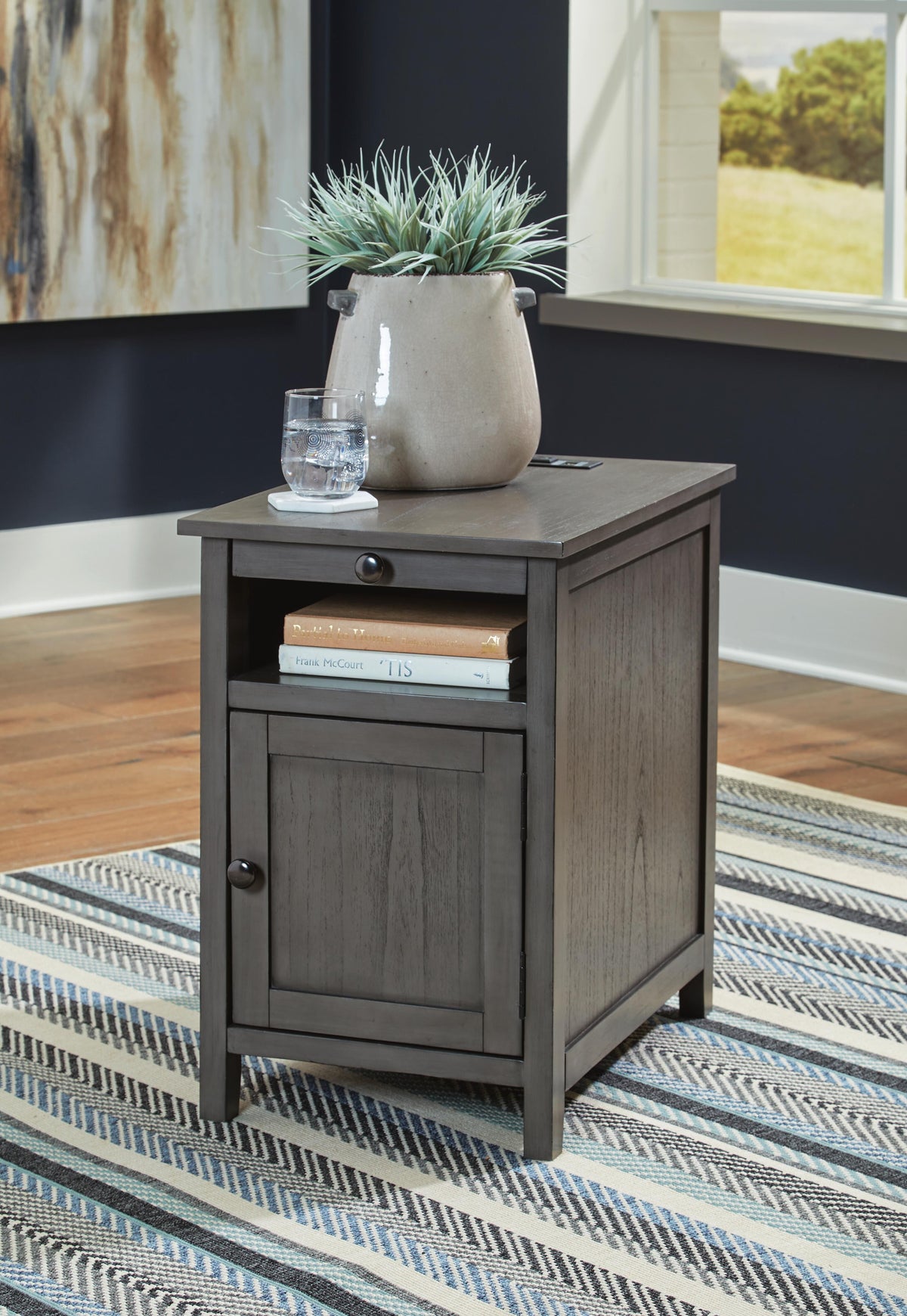 Treytown Chair Side End Table - Gray