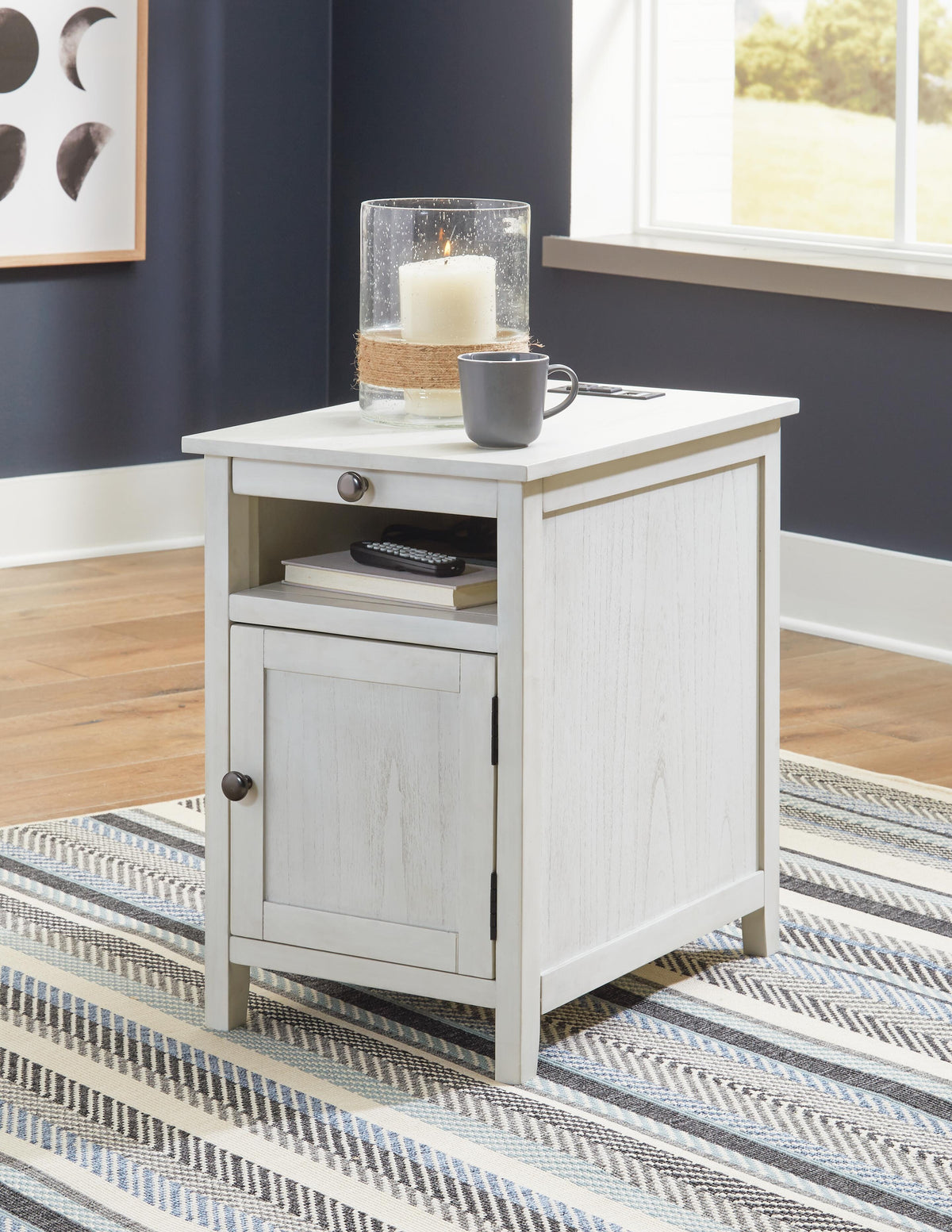 Treytown Chair Side End Table - Antique White