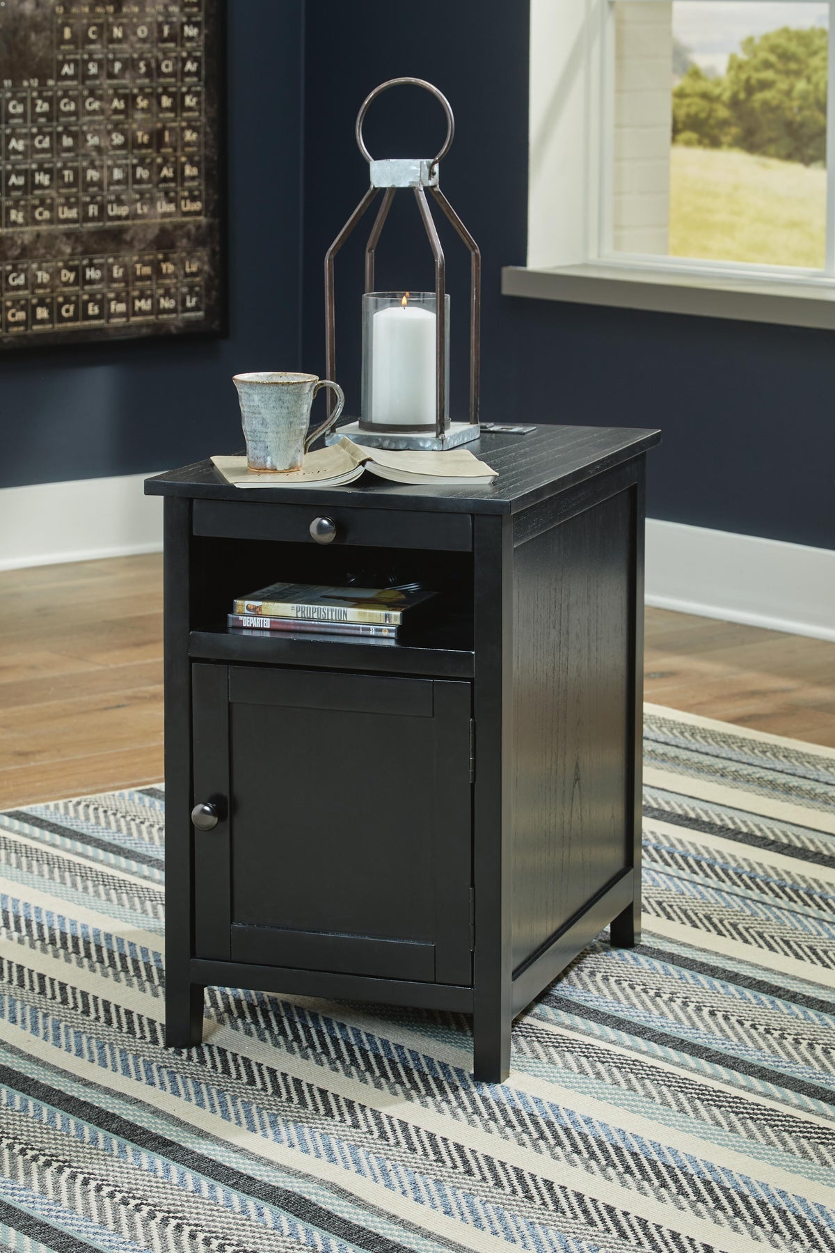 Treytown Chair Side End Table - Black