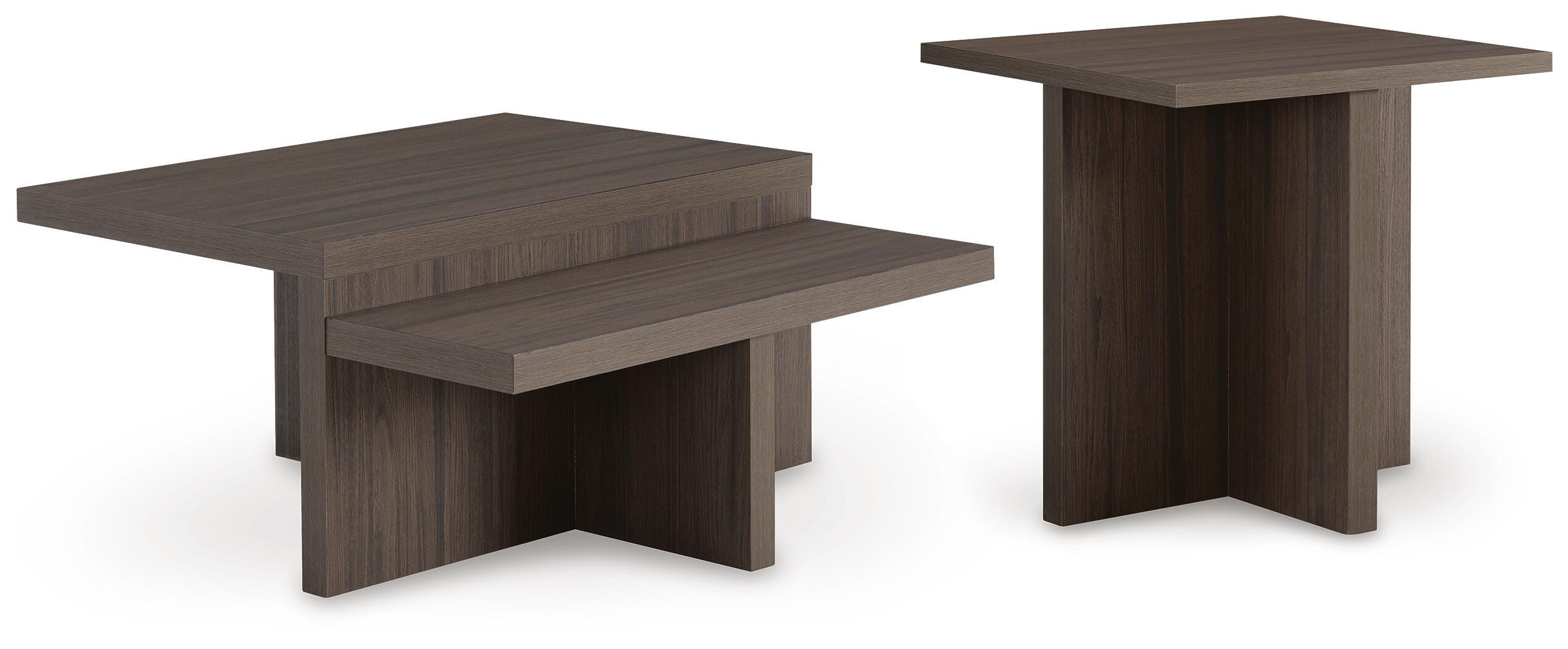 Zendex Occasional Table Set (2/CN) - Brown
