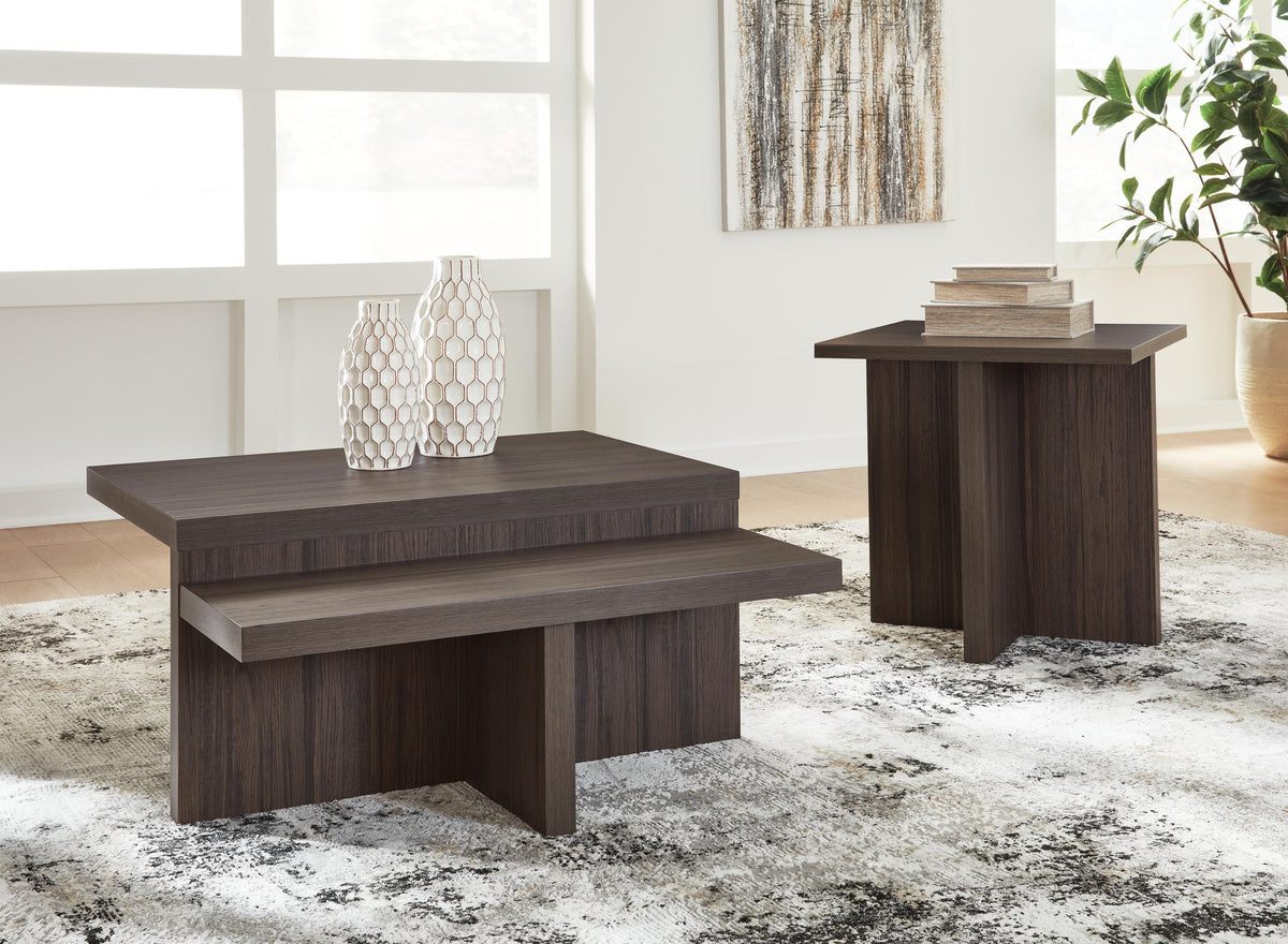 Zendex Occasional Table Set (2/CN) - Brown