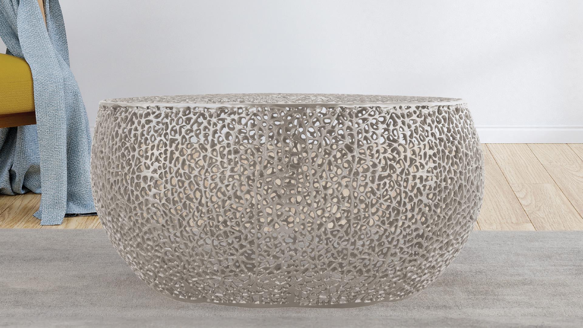 T3502-32 Round Coffee Table Silver