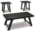 Noorbrook Occasional Table Set (3/CN) - Black/Pewter
