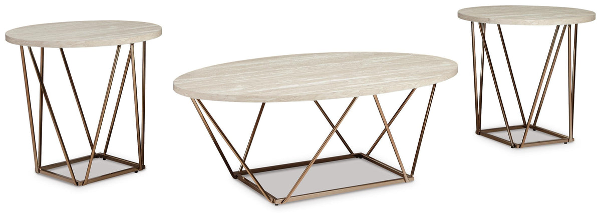 Tarica Occasional Table Set (3/CN) - Two-tone