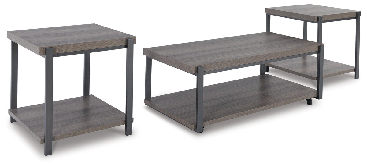 Wilmaden Occasional Table Set (3/CN) - Gray/Black