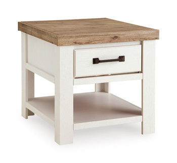 Savonport Tables Collection - White/Brown