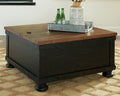 Valebeck Tables Collection - Black/Brown