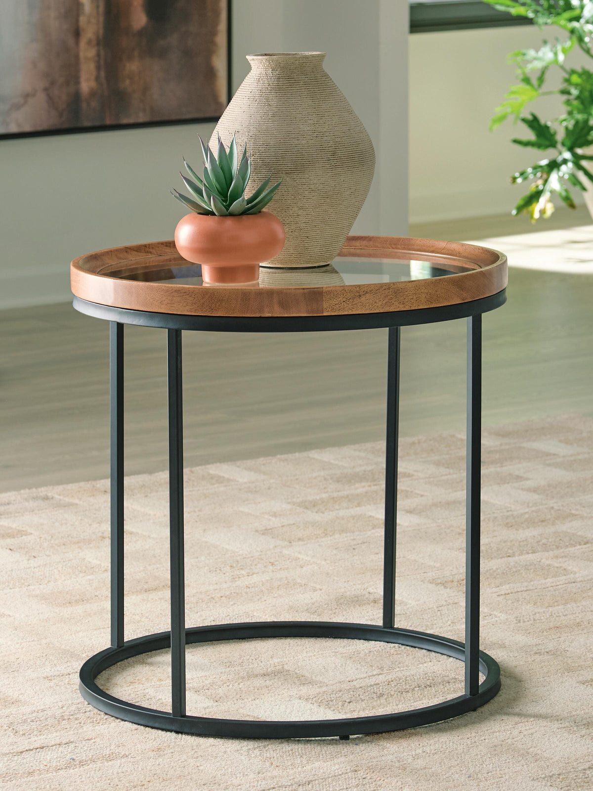 Noraluna Tables Collection - Medium Brown