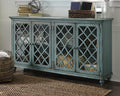 Mirimyn Accent Cabinet - Antique Teal