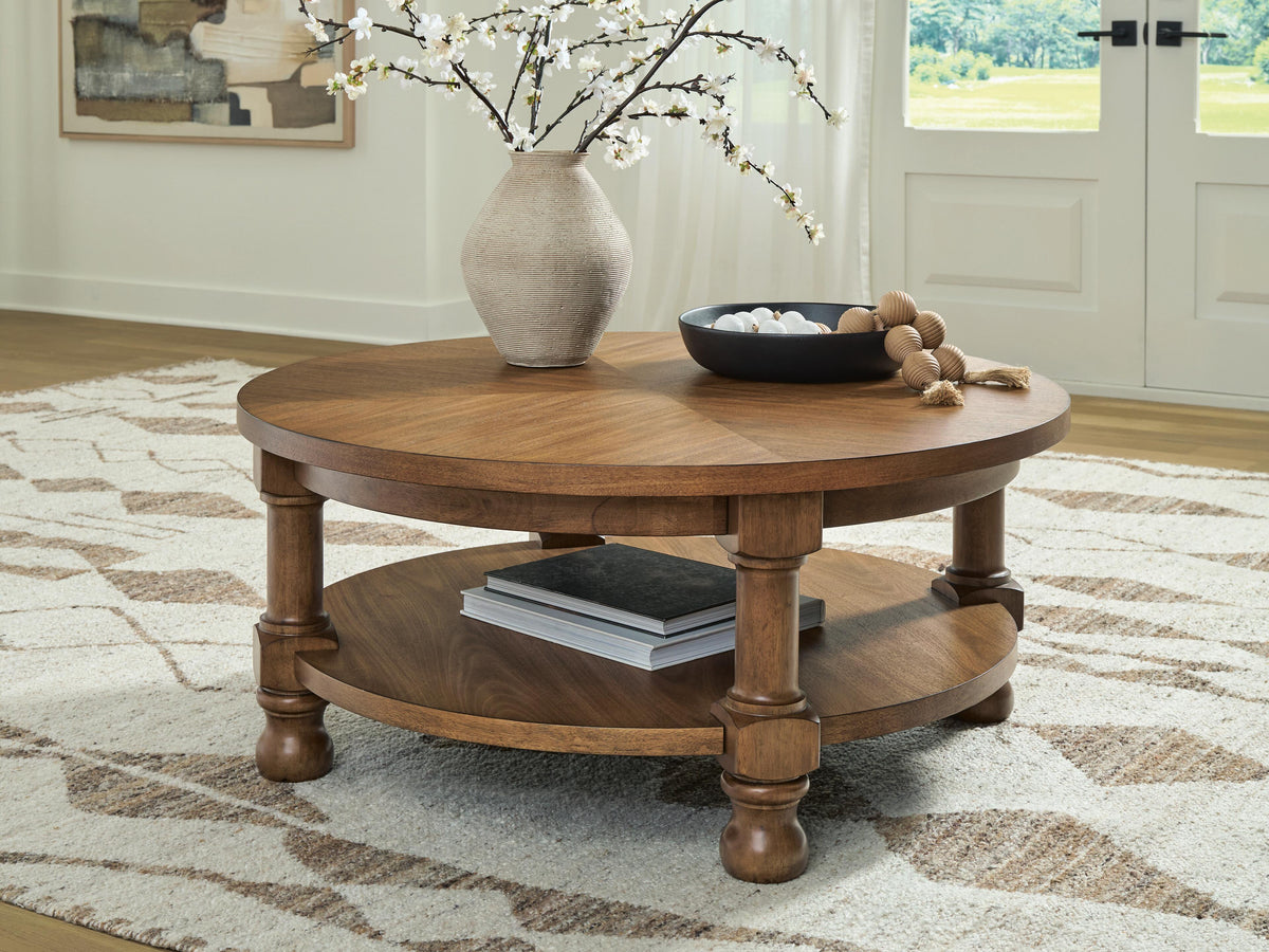 Chadworth Tables Collection - Medium Brown