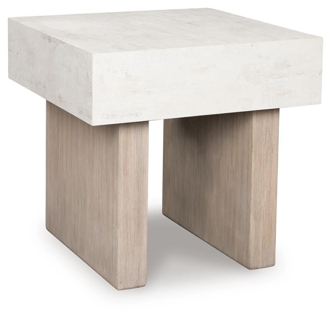 Jorlaina Tables Collection - Light Grayish Brown