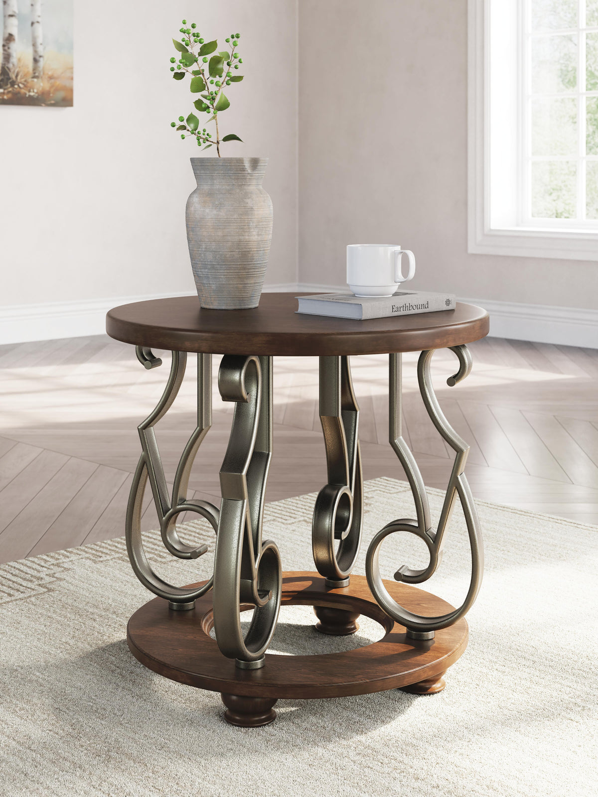 Frallyn Tables Collection - Dark Brown