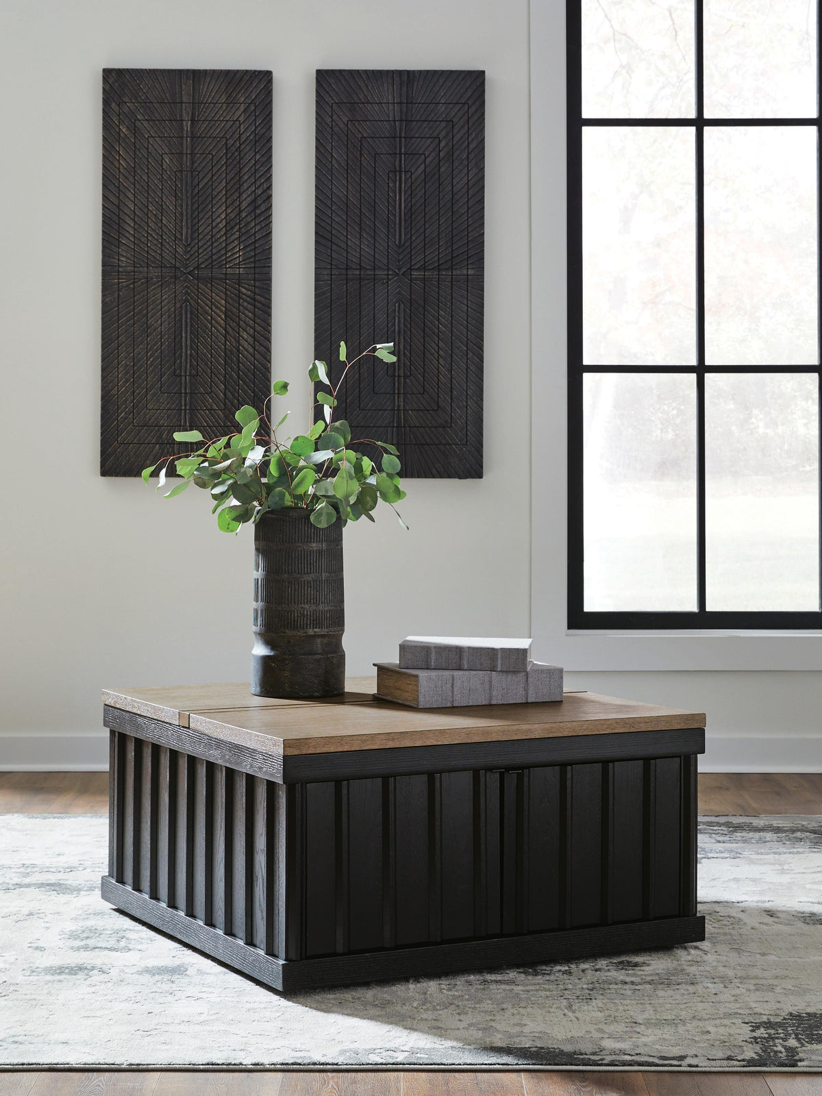 Rylandyn Tables Collection - Black/Light Brown