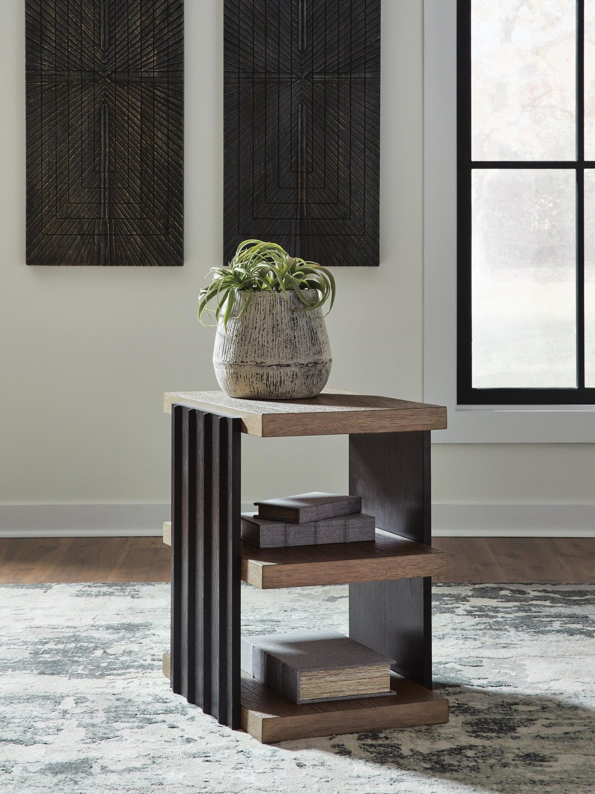 Rylandyn Tables Collection - Black/Light Brown
