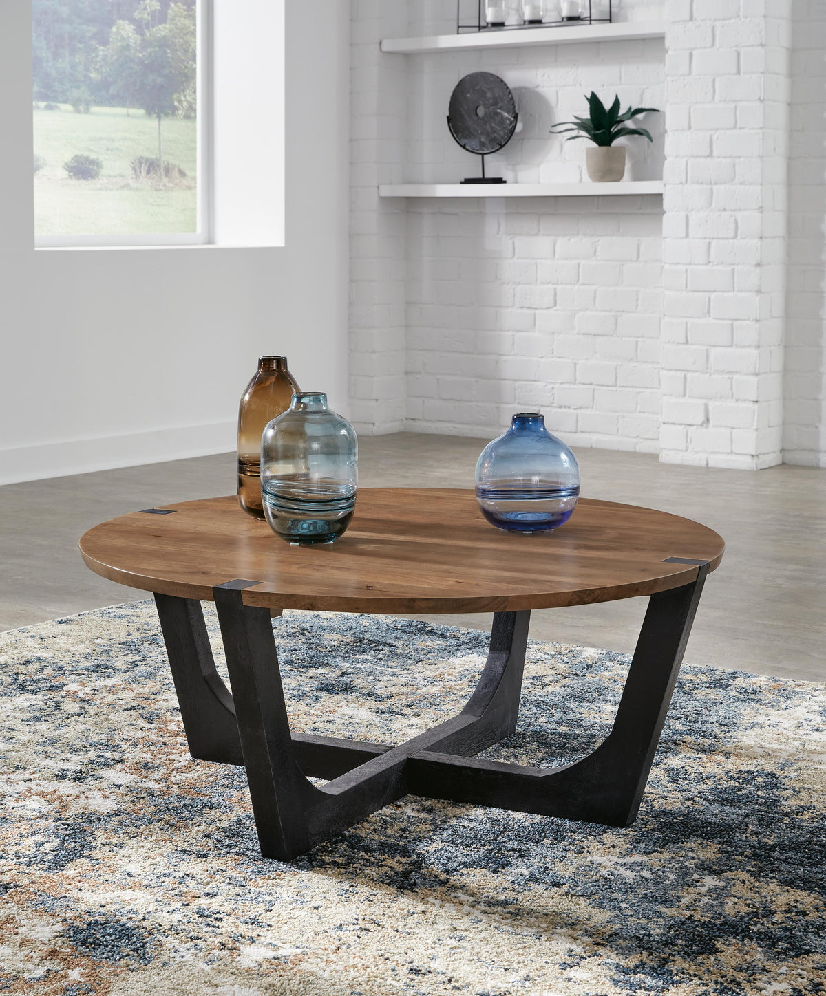 Hanneforth Tables Collection - Brown/Black