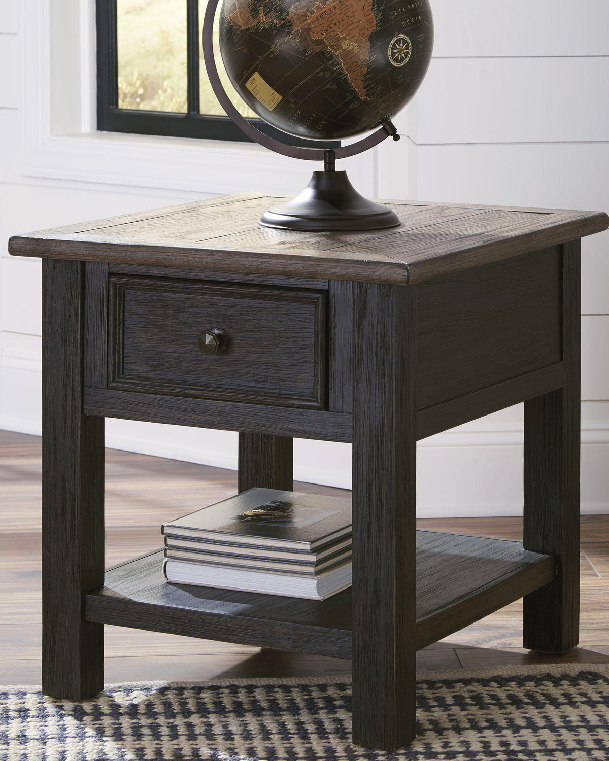 Tyler Creek Tables Collection - Grayish Brown/Black