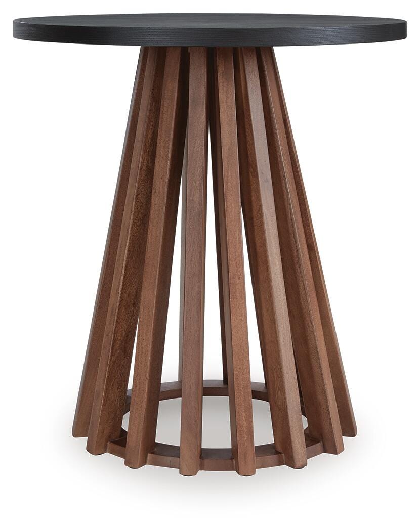 Kallari Tables Collection - Warm Brown/Black