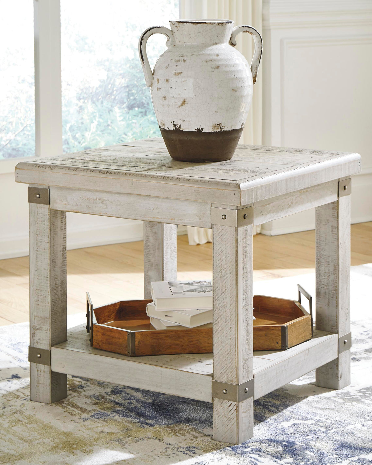 Carynhurst Tables Collection - White Wash Gray