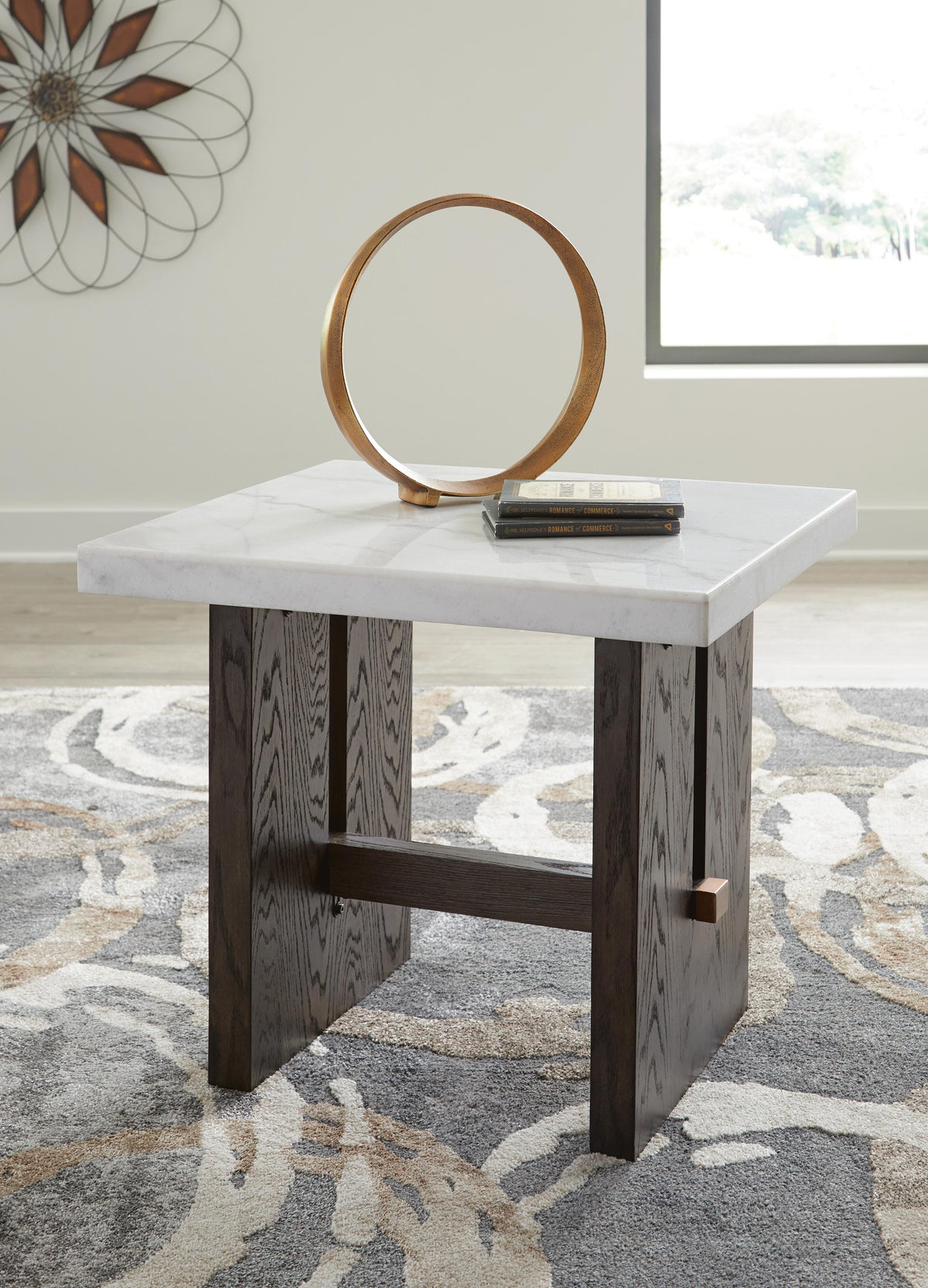 Burkhaus Tables Collection - White/Dark Brown