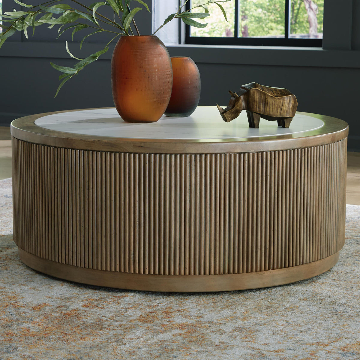 Camdill Tables Collection - Light Brown/White