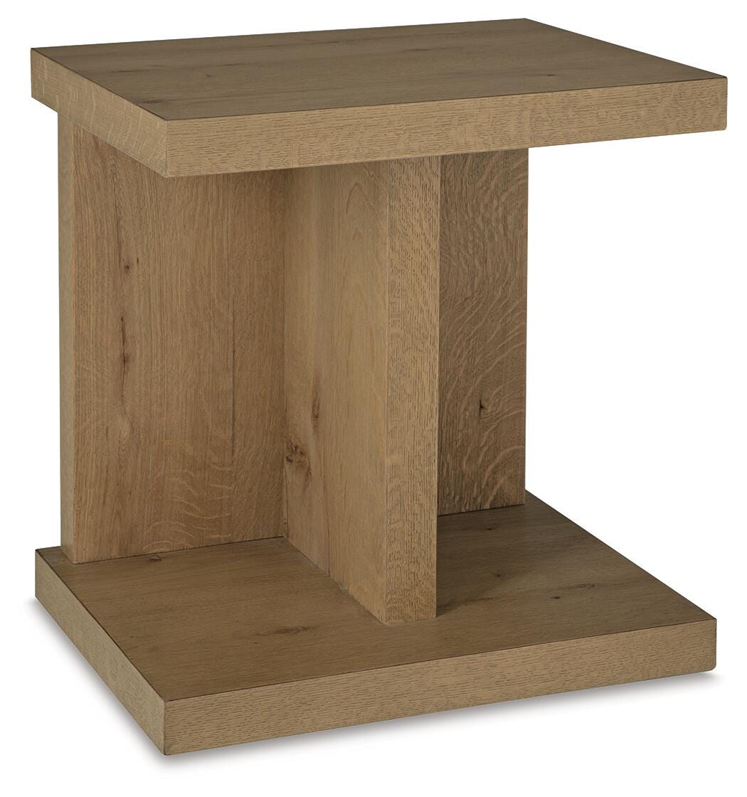 Brinstead Chair Side End Table - Light Brown