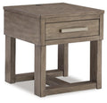 Loyaska Tables Collection - Grayish Brown/White