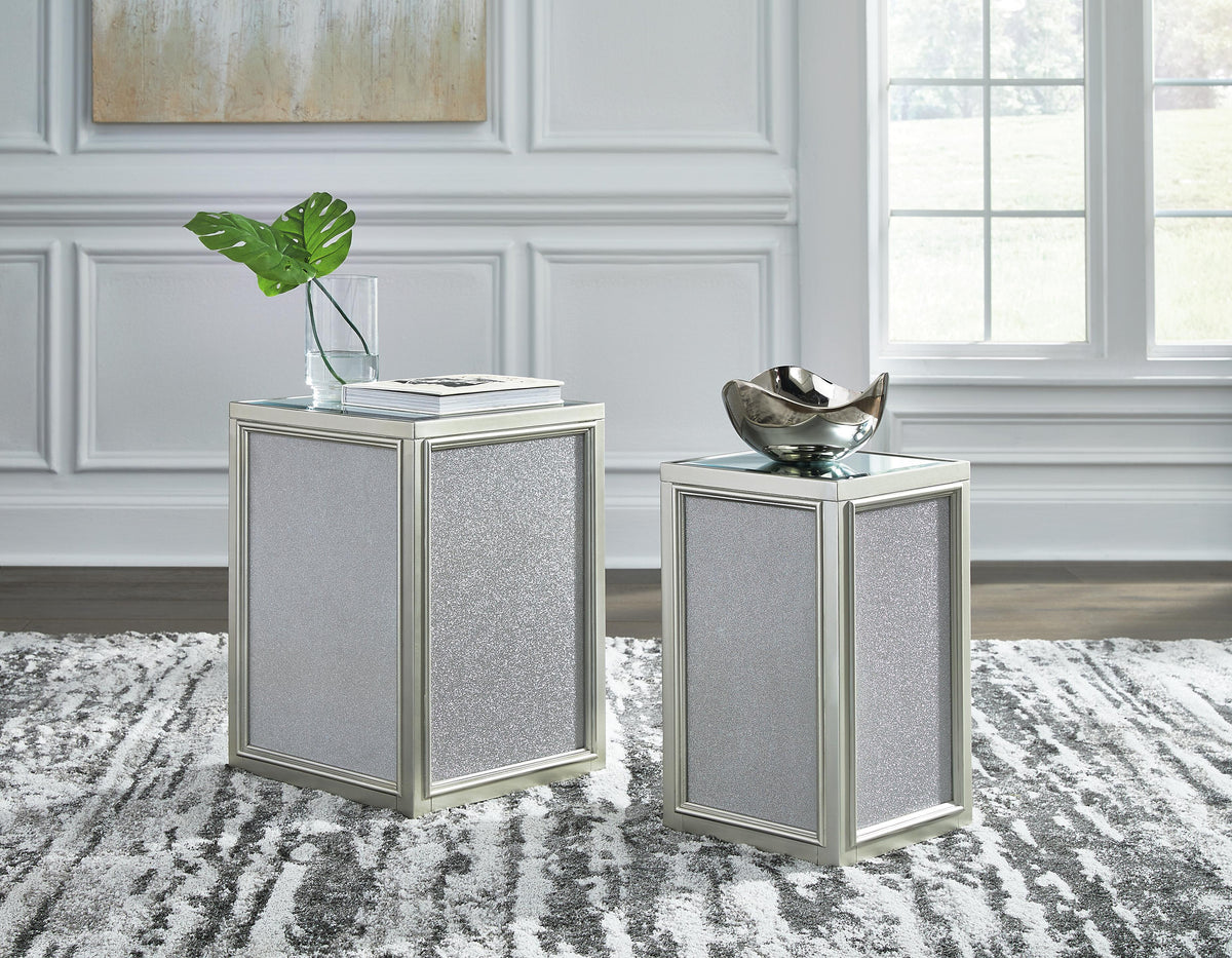 Traleena Nesting End Tables (2/CN) - Silver Finish