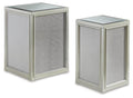 Traleena Nesting End Tables (2/CN) - Silver Finish