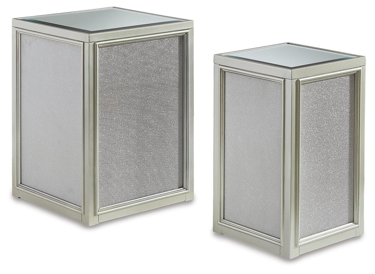 Traleena Nesting End Tables (2/CN) - Silver Finish