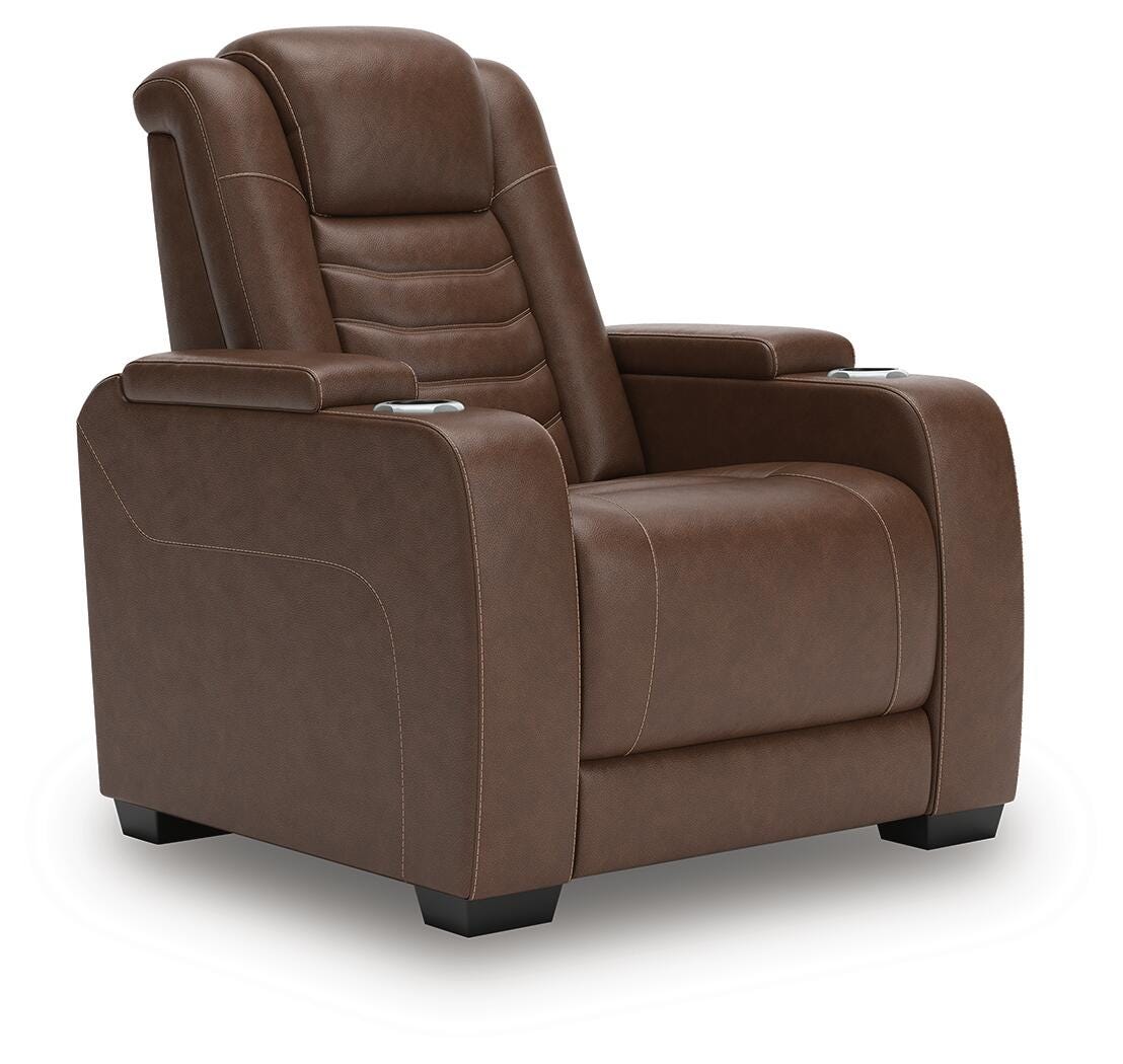 High Impact PWR Recliner/ADJ Headrest - Tobacco