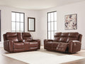 Momentum Moves 2 Piece Sofa and Loveseat - Mahogany