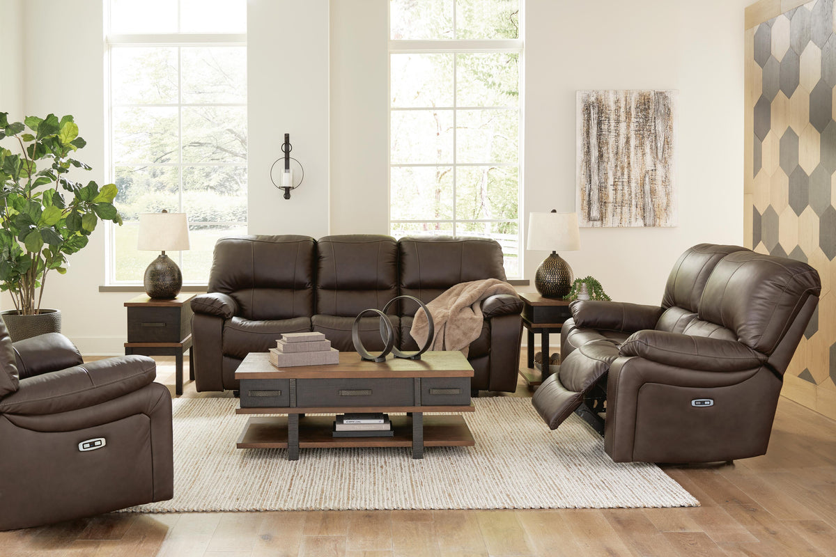 Leesworth Living Room Sets Collection - Dark Brown