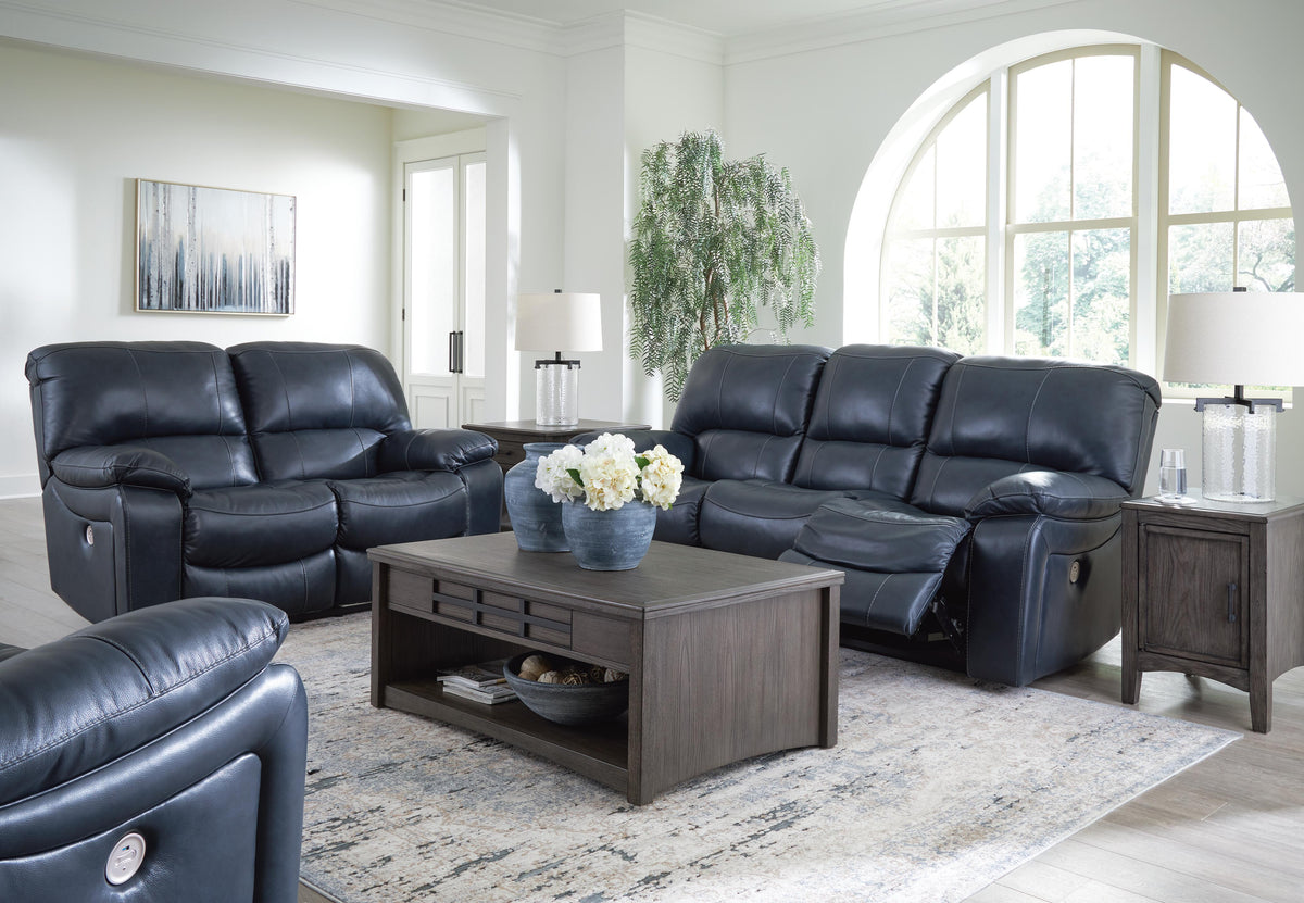 Leesworth Sofa, Loveseat and Recliner - Ocean