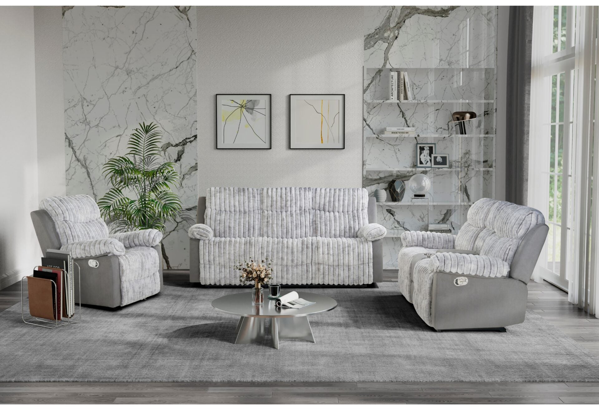 U6028 Living Room Collection - Grey