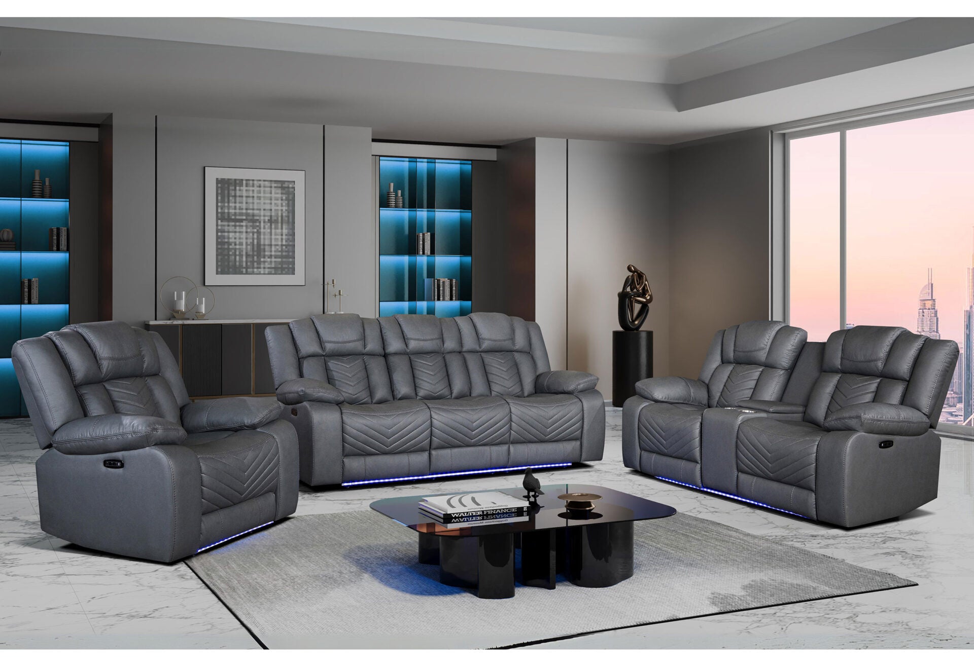 U7068 Living Room Collection - Grey 10