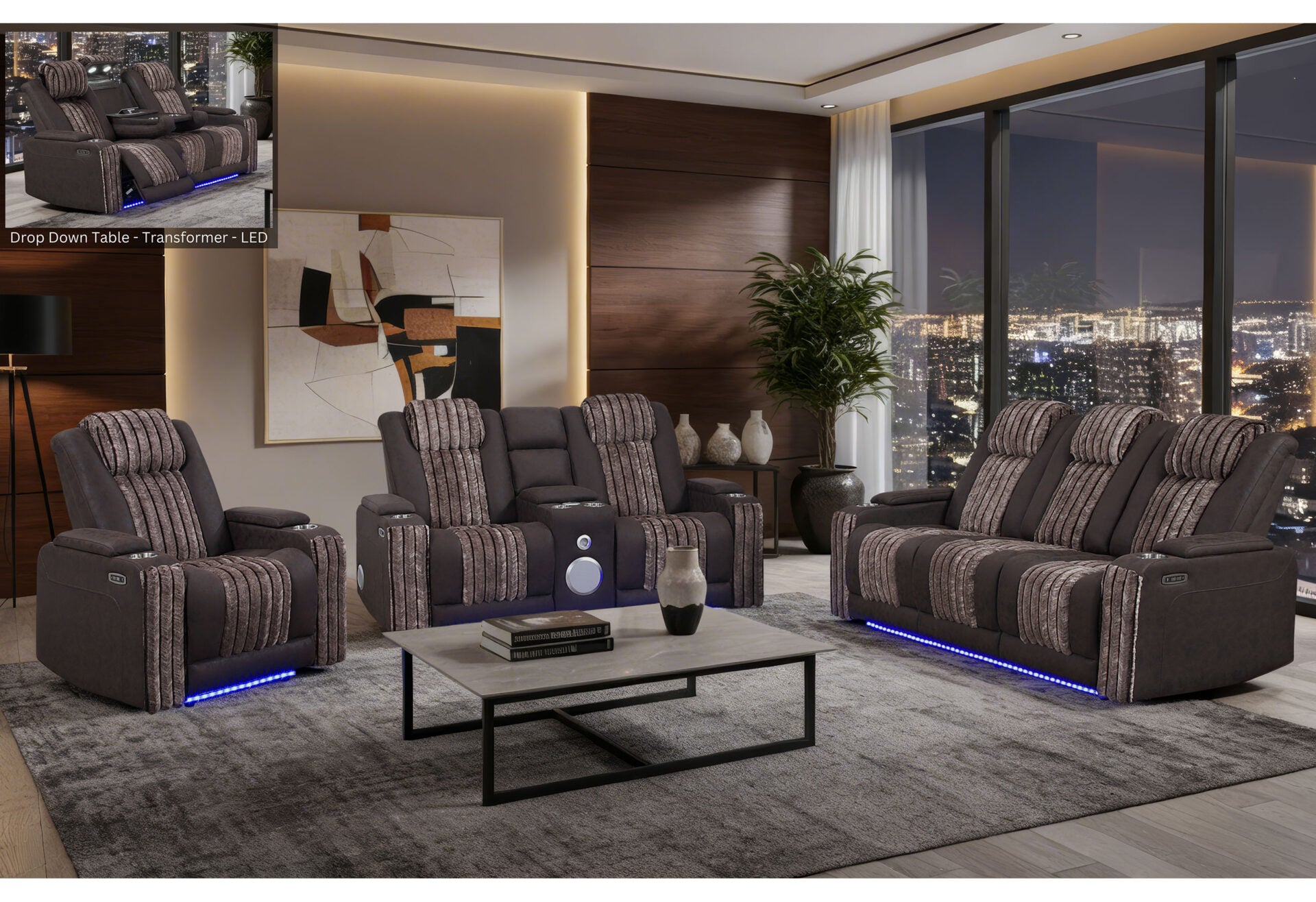 U8000 Living Room Collection - Brown