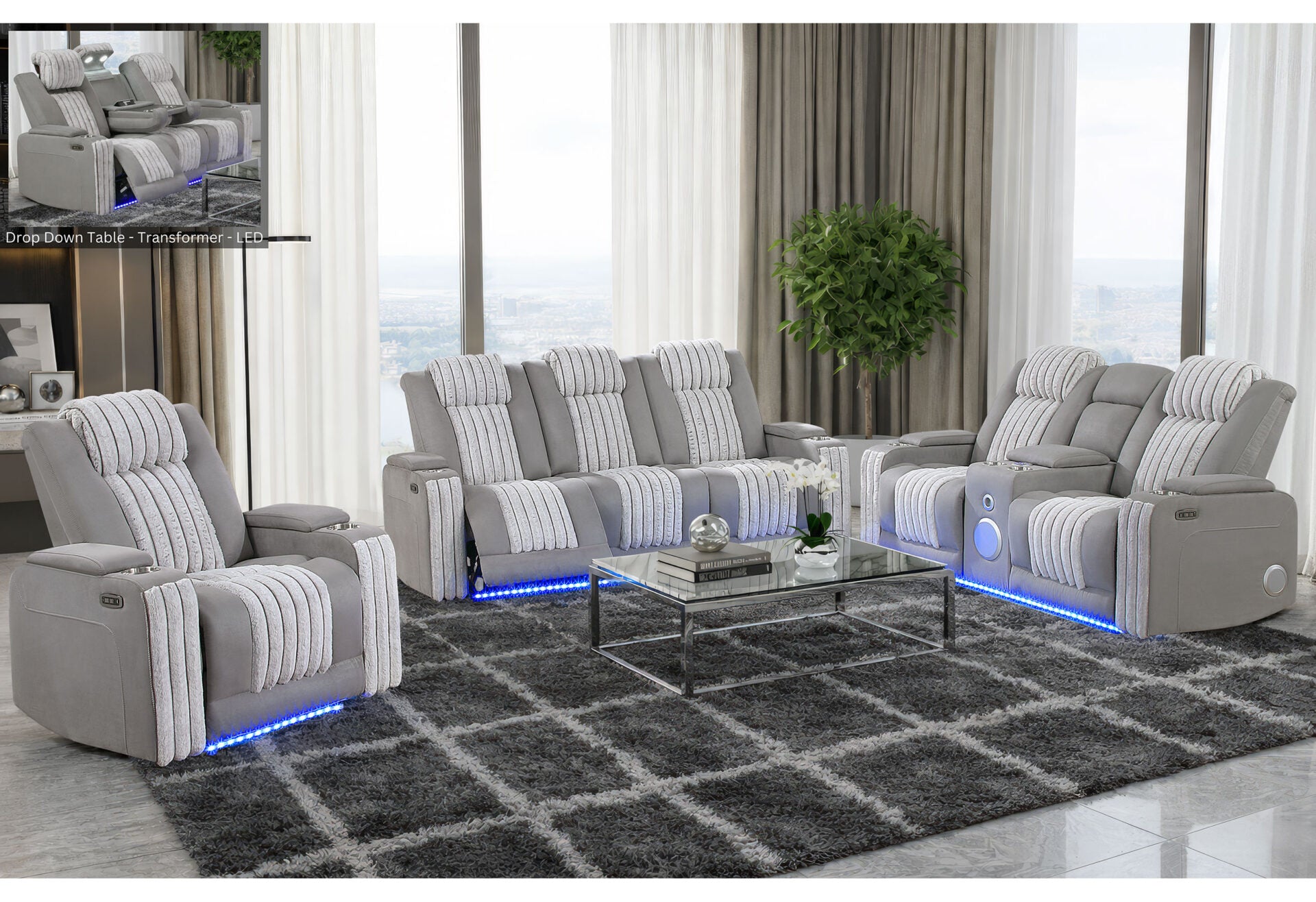U8000 Living Room Collection - Grey