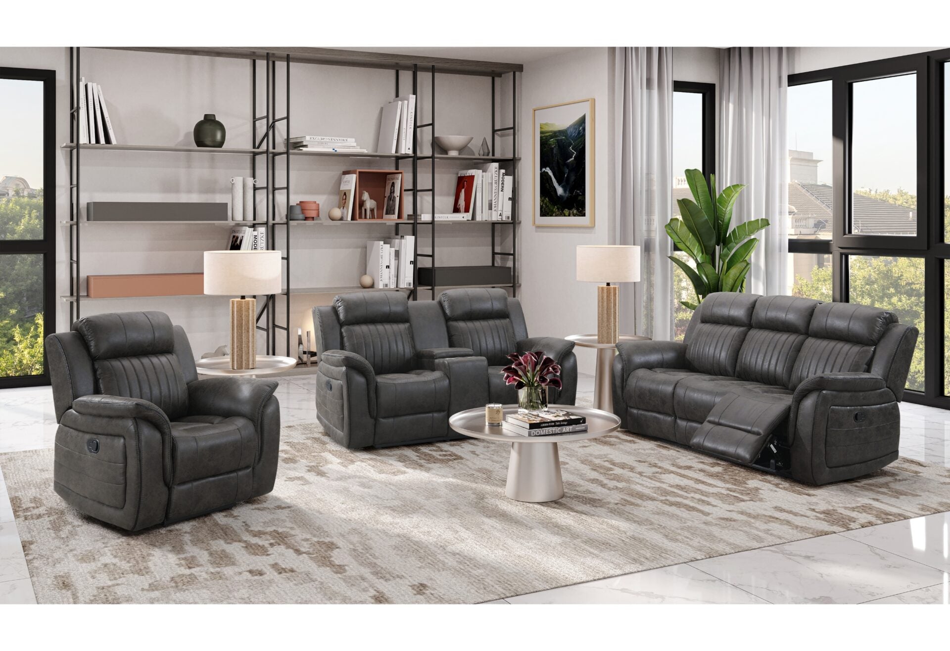 U8517 Living Room Collection - Grey