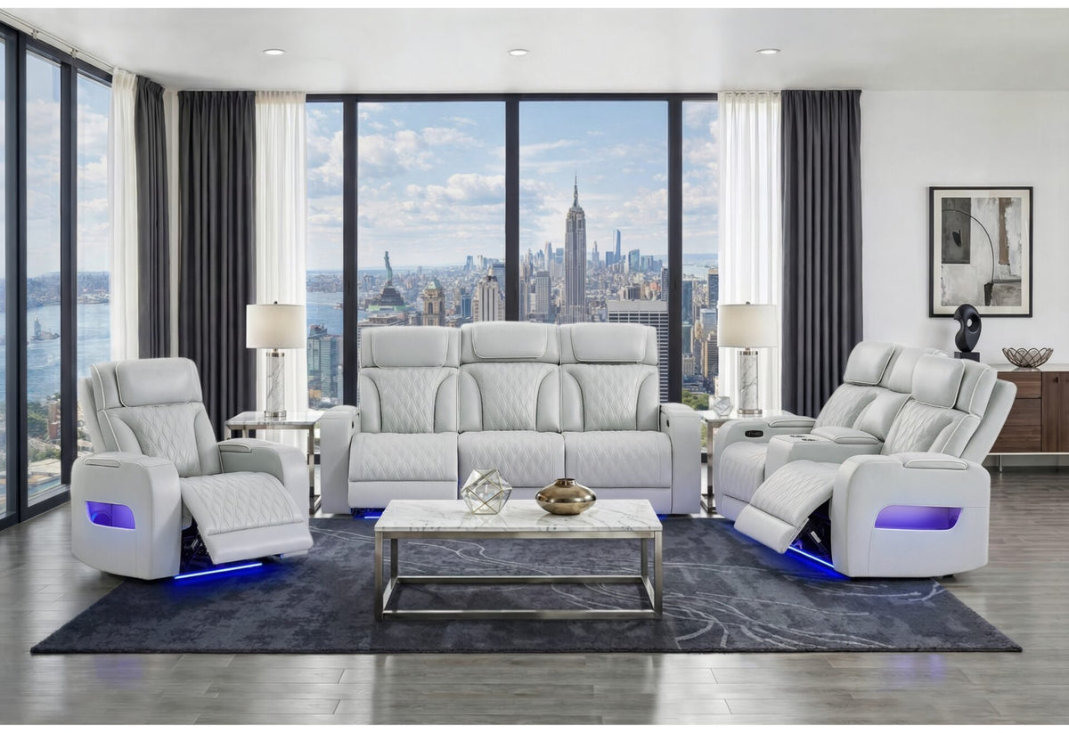 U8611 Living Room Collection - Silver