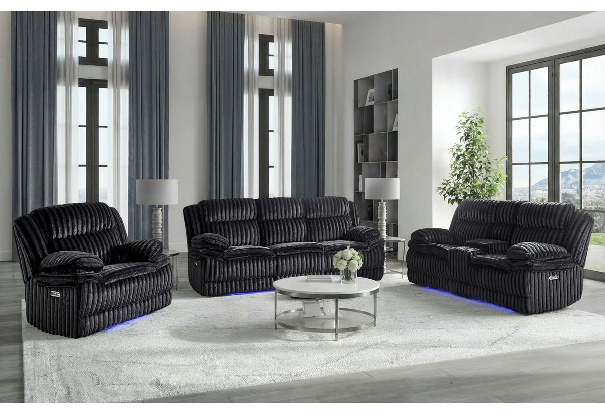 U8686 Living Room Collection - Black