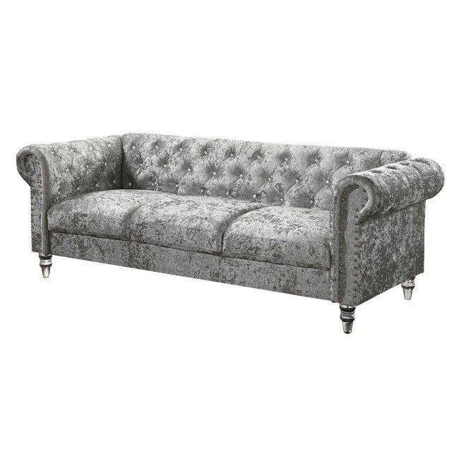 U9550 GREY VELVET SOFA COLLECTION ( !! SUPER SALE !! )