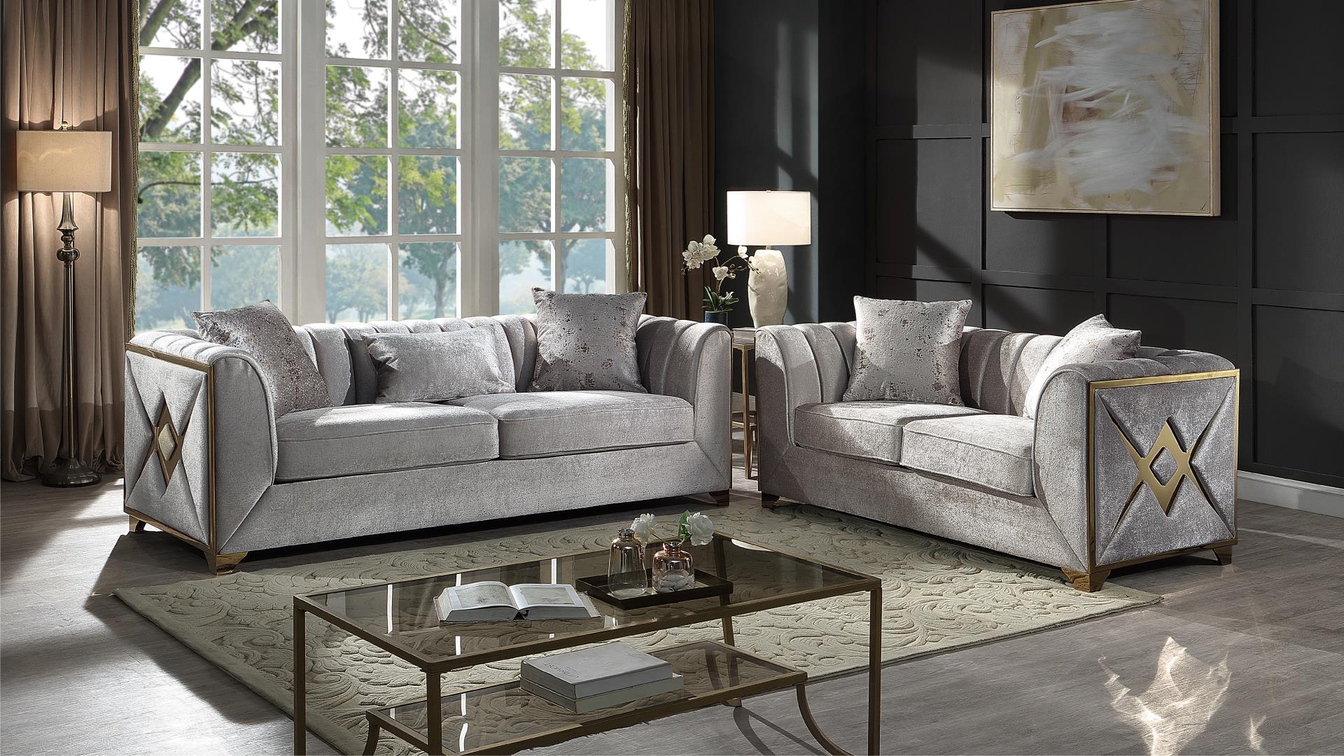 Velencia Living Room Collection - Cream